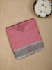 Pink Semi Tussar Silk Floral Designed Saree - Diadem