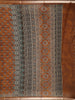 Brown Floral Designed Crepe Silk Saree