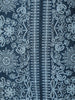 Blue Floral Designed Cotton Straight Cut Salwar Suit