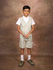 Pista Green Checked Cotton Blend Vest and Trousers - Diadem