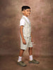 Pista Green Checked Cotton Blend Vest and Trousers - Diadem