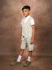 Pista Green Checked Cotton Blend Vest and Trousers - Diadem