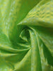 Green Pure Kanchipuram Bridal Silk Saree with Geometric Design on the Body with Zari Border - Diadem