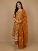 Mustard Yellow Floral Prints Cotton Salwar Suit