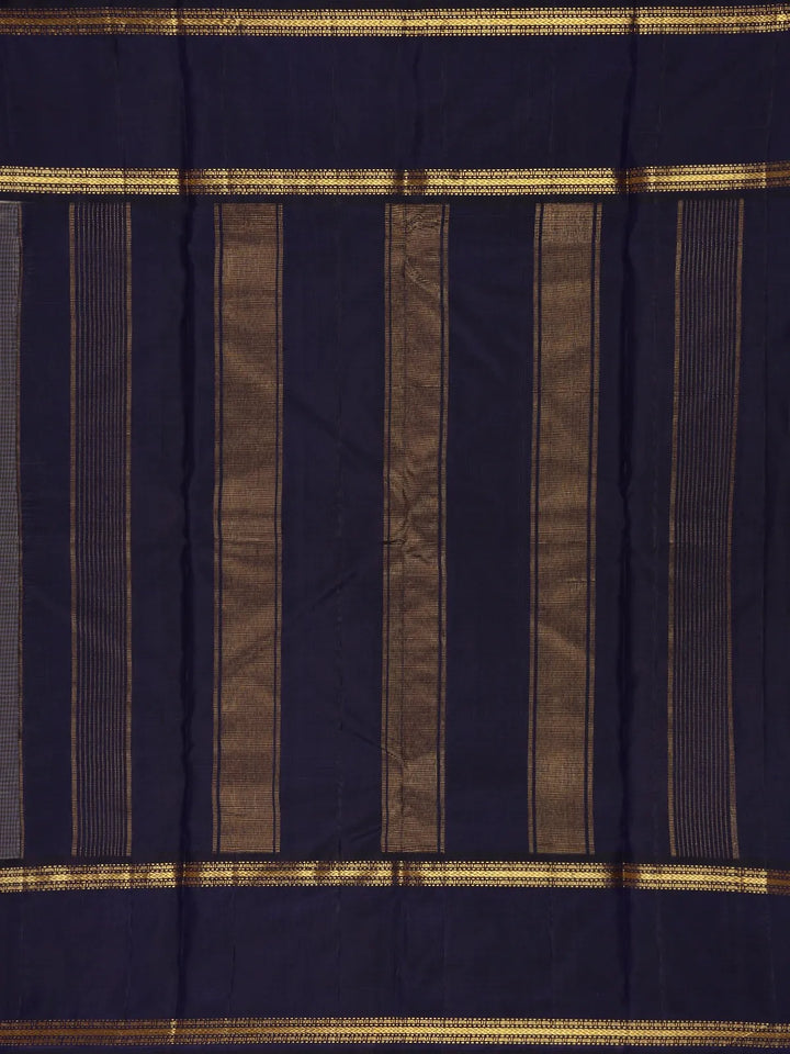 Multicolor Checks Woven Korvai Pure Kanchipuram Silk Saree - Diadem