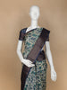 White Floral Designed Chanderi Cotton Saree
