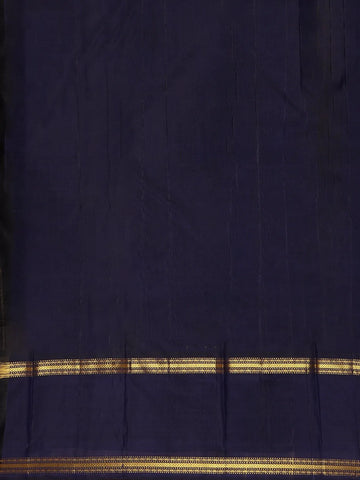 Multicolor Checks Woven Korvai Pure Kanchipuram Silk Saree - Diadem