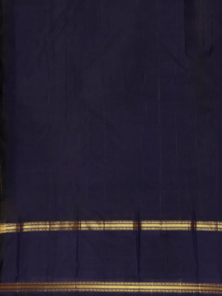 Multicolor Checks Woven Korvai Pure Kanchipuram Silk Saree - Diadem