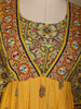 Yellow Floral Designed Cotton Rayon Anarkali Salwar Suit