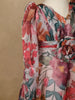 Pink Floral Designed Party Gown for Girls - Diadem