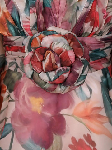 Pink Organza Party Wear Gowns for Mother & Daughter - Diadem