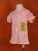 Light Pink Cotton Half Sleeve T-Shirt for Girls - Diadem