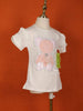 Ivory Cotton Half Sleeve T-Shirt for Girls - Diadem