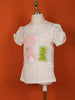 Ivory Cotton Half Sleeve T-Shirt for Girls - Diadem