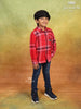 Red Checked Full Sleeve Cotton Shirt - Diadem