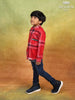 Red Checked Full Sleeve Cotton Shirt - Diadem