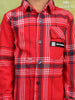 Red Checked Full Sleeve Cotton Shirt - Diadem
