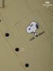 Olive Green Plain half Sleeve Cotton Shirt - Diadem