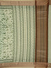 Green Floral Designed Chanderi Cotton Saree