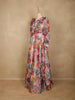 Pink Organza Party Wear Gowns for Mother & Daughter - Diadem