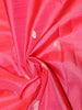 Pink Pure Kanchipuram Bridal Silk Saree with Chakra and Peacock Motif on the Body with Zari Border
