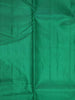 Green Pure Kanchipuram Bridal Silk Saree with Stripes Design on Body with Zari Border