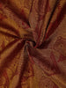 Maroon Pure Kanchipuram Bridal Silk Saree with Paisley and Floral Jacquard on the Body with Designed Border