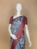 Blue Abstract Designed Chanderi Cotton Saree