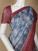 Blue Abstract Designed Chanderi Cotton Saree