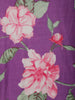Purple Floral Designed Cotton Anarkali Salwar Suit