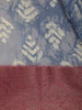 Blue Abstract Designed Chanderi Cotton Saree