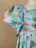 Blue Floral Designed Party Gown for Girls