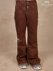 Brown Denim Full-Length Jeans Pants - Diadem