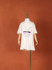 Ivory Cotton Blend T-Shirt for Girls Adorned with Stone work - Diadem