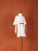 Ivory Cotton Blend T-Shirt for Girls Adorned with Stone work - Diadem