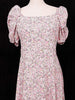 Pink Gown Adorned with Small Flower Design - Diadem