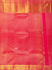 Red Pure KanchipuramBridal Silk Saree with Zari Brocade on the body and Zari Border