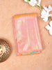 Orange Pure Kanchipuram Bridal Silk Saree with Stripes Design on the Body with Zari Border - Diadem