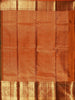 Dark Green Pure Kanchipuram Bridal Silk Saree with Floral Motif on the body and Contrast Zari Border
