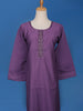 Purple Solid Casual Cotton Kurti - Diadem