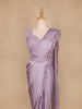 Lavender Embroidery Lyrca Ready To Wear Saree with Designer Blouse