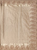Gold Sequence And Floral Embroidery Bridal Banarasi Silk Saree