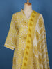 Light Yellow Floral Printed Cotton Salwar Suit