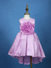 Lavender Oversized Floral Satin Kids Gown