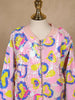 Light Pink Sequined Full-Sleeve Bomber Jacket