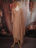 Onion Pink Stone Embellished Design Tissue Silk Straight Cut Salwar Suit with Dupatta