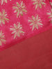 Pink Floral Printed Fancy Cotton Saree - Diadem