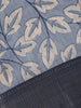Light Blue Leaf Printed Fancy Cotton Saree - Diadem
