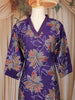 Purple Floral Printed Cotton Salwar Suit with Dupatta