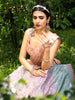 Multi Colour Banarasi Silk Mirror Work Bridesmaids Lehenga